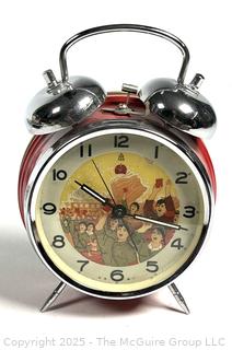Chairman Mao Tse-Tung Chinese Republic Propaganda Alarm Clock. Works 