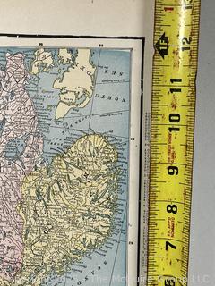 1899 Map of Sweden and Normay from Cram's Universal Atlas