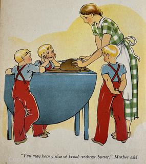 Two (2) Children's Books Snipp, Snapp Snurr by Maj Lindman circa 1940's
