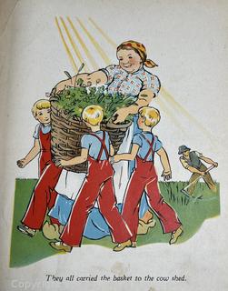 Two (2) Children's Books Snipp, Snapp Snurr by Maj Lindman circa 1940's