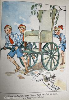Two (2) Children's Books Snipp, Snapp Snurr by Maj Lindman circa 1940's