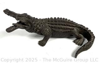 Cast Iron Alligator (Note: Very End of Tail Broken Off)