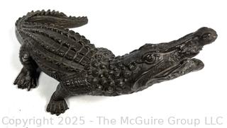 Cast Iron Alligator (Note: Very End of Tail Broken Off)