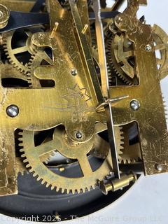 Victorian German Made Junghans Model I-B19 Wall Clock in Working Condition, with Key