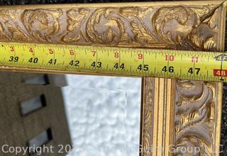 Giltwood Framed Wall Mirror. Beveled Glass