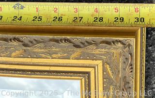 Giltwood Framed Wall Mirror Beveled