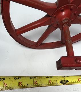 Antique Child Size Red Painted Wheel Barrow Toy Made by Paris Mfg, South Paris,
ME