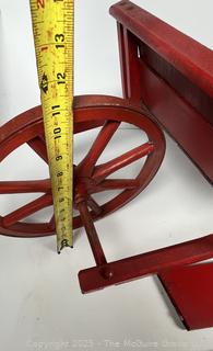 Antique Child Size Red Painted Wheel Barrow Toy Made by Paris Mfg, South Paris,
ME