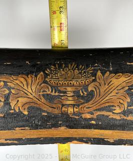 Two (2) Original Ebonized and Gilt Painted Alexandria VA Side Chairs with Restored Cane Seats circa 1835