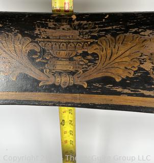 Two (2) Original Ebonized and Gilt Painted Alexandria VA Side Chairs with Restored Cane Seats circa 1835