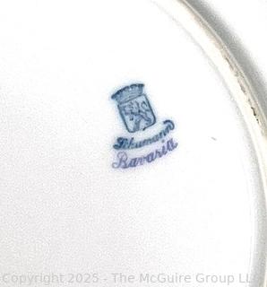 Set of Ten (10) Pierced Schumann Arzberg Bavaria Porcelain China Lunch Plates