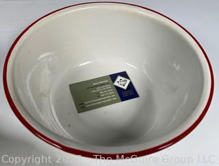 Four (4) Enamel Coated Baking Pans