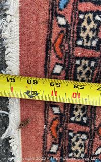 Hand-knotted Geometric Afghan Tribal Baluch Area Rug.  36" x 61"