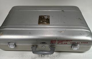 1980's Vintage Zero Halliburton Aluminum Suitcase
