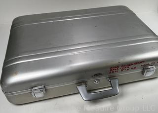 1980's Vintage Zero Halliburton Aluminum Suitcase