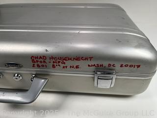 1980's Vintage Zero Halliburton Aluminum Suitcase