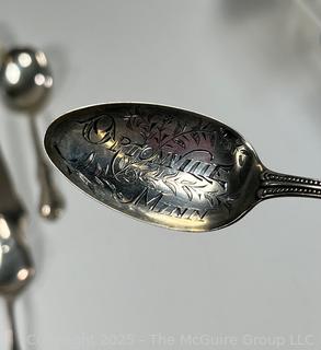 Grouping of Flatware. 696 Grams Sterling & 61 Grams Coin Silver 