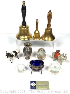 Hand Bells, Paperweight, Salt Cellar, Glass Knobs and More