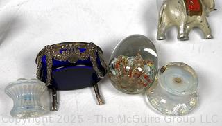 Hand Bells, Paperweight, Salt Cellar, Glass Knobs and More