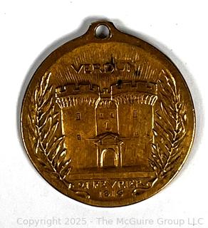 1916 French WWI Battle Of Verdun They Shall Not Pass Medal