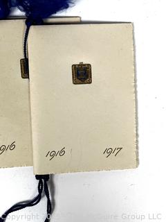 Six (6) 1916 United States Naval Academy Season Hops Dance Cards