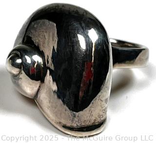 Sterling Silver Nautilus Shell Ring