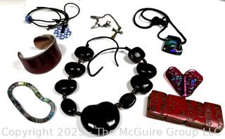 Collection of Costume and Art Glass Jewelry 
