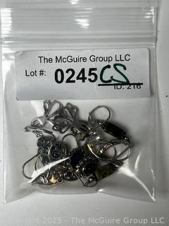Six (6) Pairs of Silver Dangle Earrings
