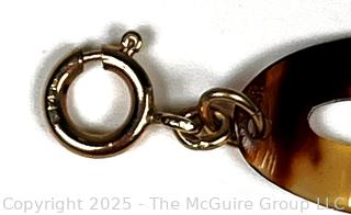 Openwork Shell Bracelet with 14KT Gold Clasp and Links. 
