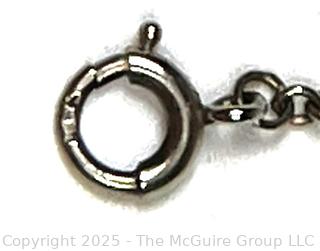 14KT White Gold Ladies Watch Chain.  24"