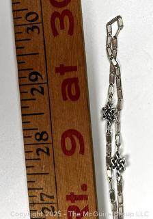 Sterling Silver Chain Necklace. 60"