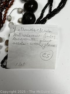 Group of Strands of Loose Beads for Jewelry Making. 