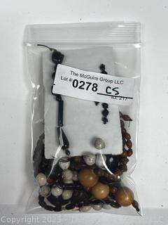 Group of Strands of Loose Beads for Jewelry Making. 