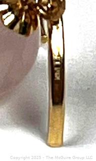 Rose Quartz Bead Earrings on 14KT Gold Fittings