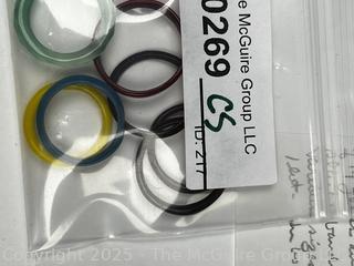 Group of Glass and Stone Carved Rings