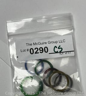 Group of Glass & Stone Carved Rings