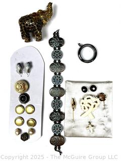 Buttons, Beads, Embellishments and Decorated Elephant