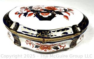 Imari Hand Painted Porcelain Table Box