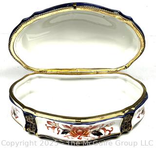 Imari Hand Painted Porcelain Table Box