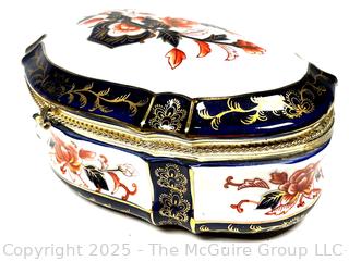 Imari Hand Painted Porcelain Table Box