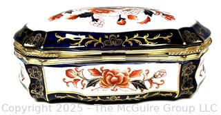 Imari Hand Painted Porcelain Table Box