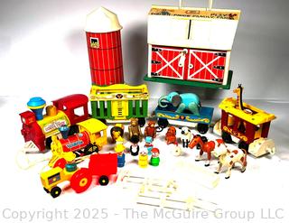 Fisher Price Little People Farm & Barn Set and Circus Train Set.