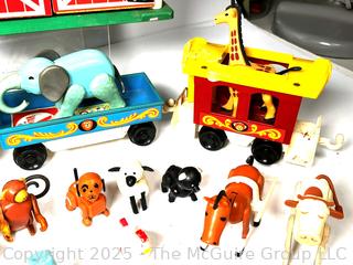 Fisher Price Little People Farm & Barn Set and Circus Train Set.
