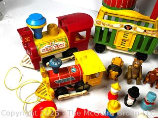 Fisher Price Little People Farm & Barn Set and Circus Train Set.