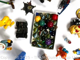 Group of Toys Including Wood Blocks