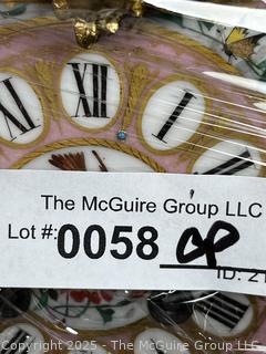 19th Century Phillipe H. Mourey Gilt Bronze and Porcelain French Sevres Mantel Clock