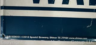 Reproduction Metal Shiner Beer Wall Sign