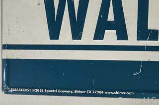 Reproduction Metal Shiner Beer Wall Sign