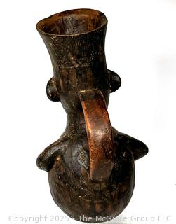 Ceremonial Terra Cotta Wine Vessel from the Mangbetu People, Congo, Central Africa.