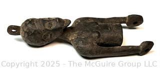 Carved Wood African Tribal Figure.  Some Separation at Arm. 7"